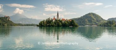 Assumption Maria Church on island on Lake Bled, Slovenia