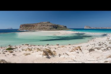View of Balos Strand Beach near Kissamos, Crete, Greece