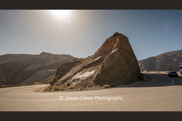 Mountain road N9 over the Atlas Mountains from Marrakesh to Ouarzazate