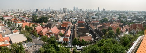 View from the top of the Golden Mount (Wat Sekat), Bangkok, Thailand