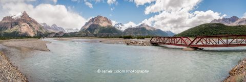 Bridge over Rio Electrico on Route 23 near El Chalten, Santa Cruz Patagonia, Argentina