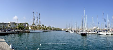 Sea front in Barcelona