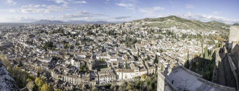 View of Granada from Alhambra Palace, Andalucia, Spain